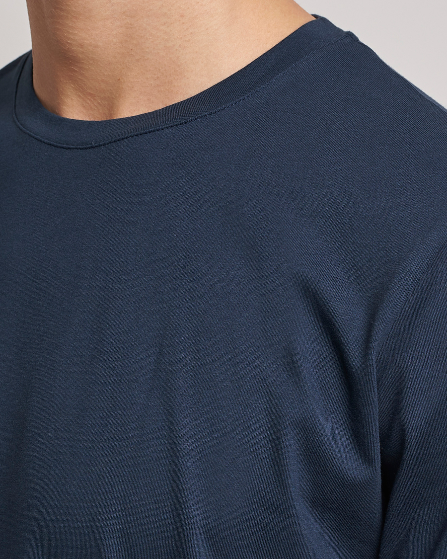 Heren | T-shirts | J.Lindeberg | Sid Cotton Crew Neck Tee Navy