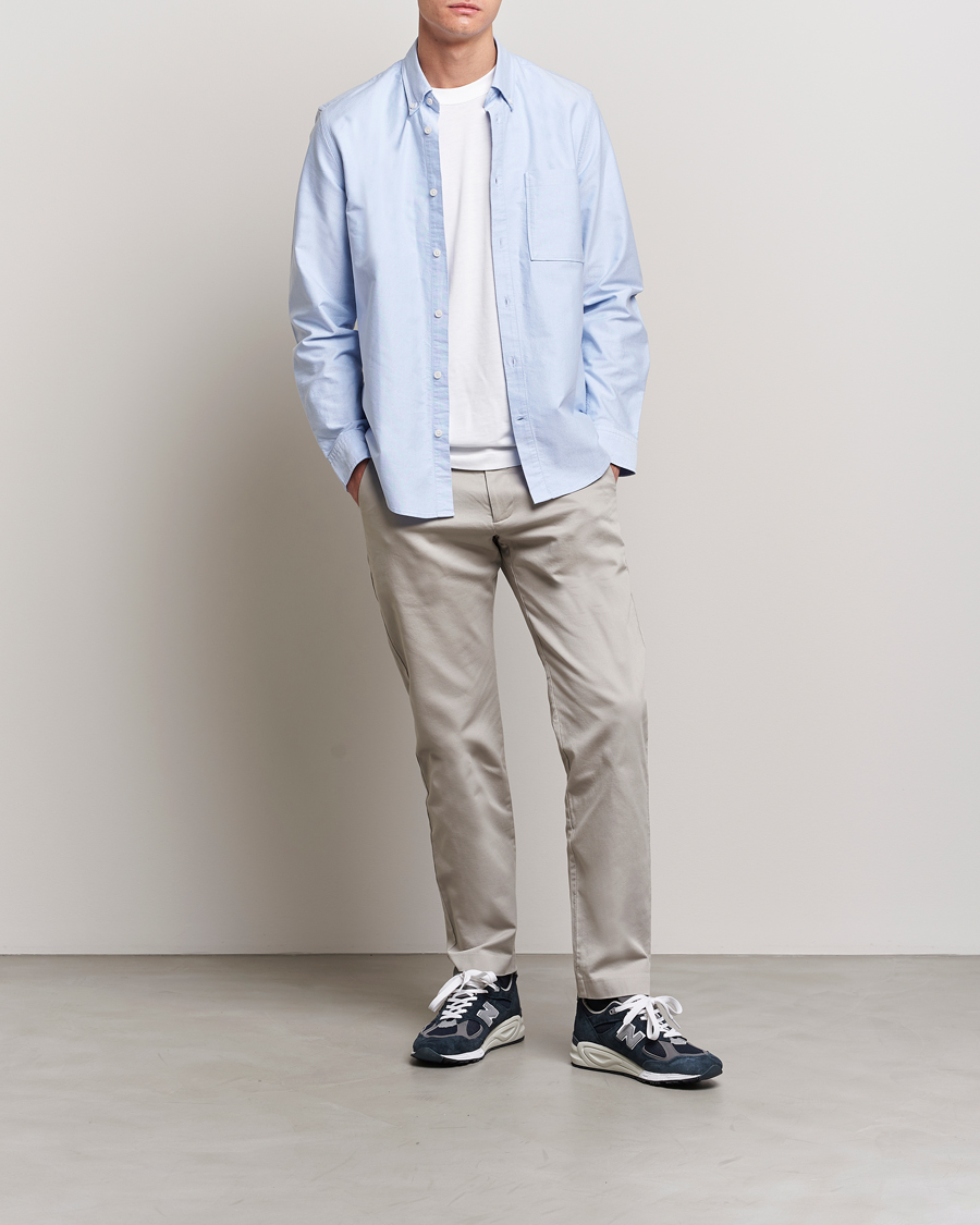 Heren | Broeken | NN07 | Theo Regular Fit Stretch Chinos Light Grey