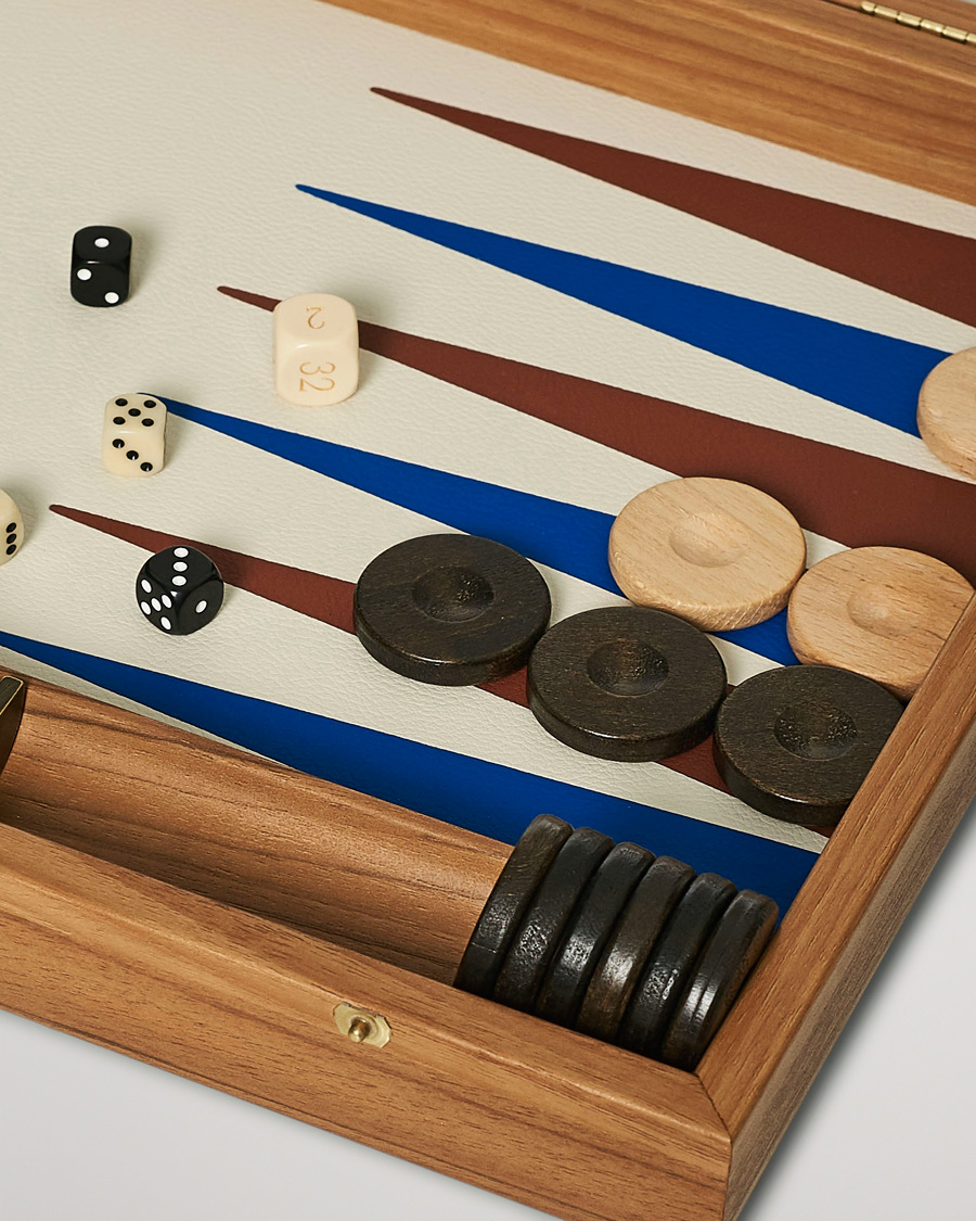 Heren | Manopoulos Wooden Leatherette Backgammon Set Beige | Manopoulos | Wooden Leatherette Backgammon Set Beige