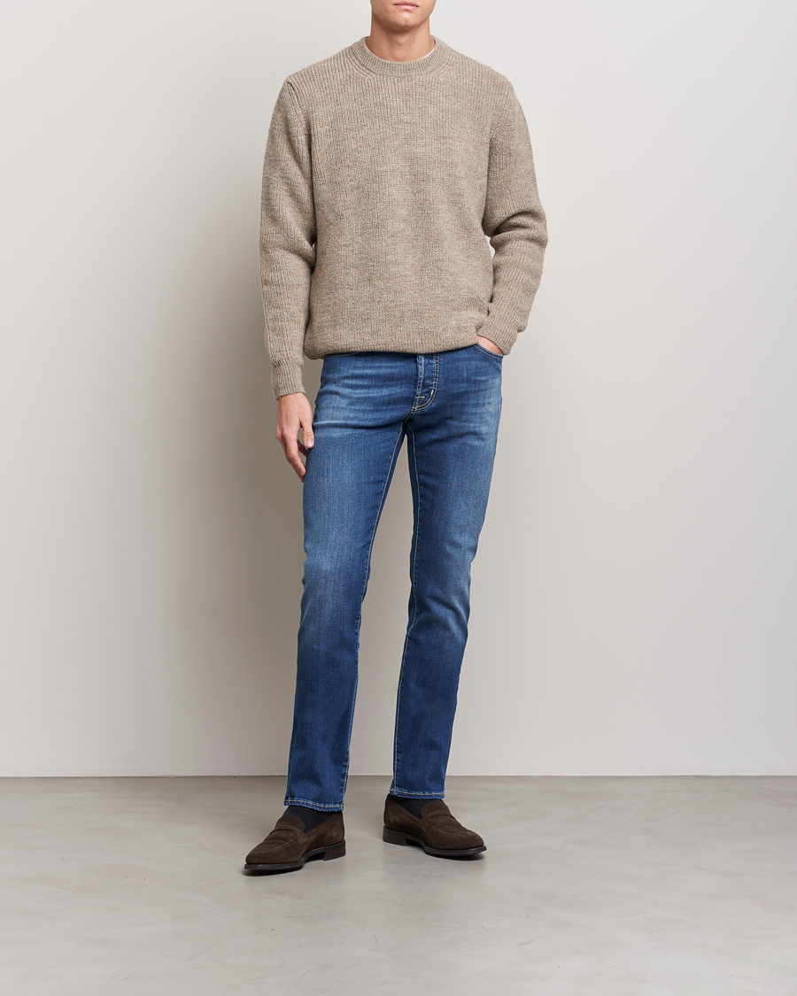 Heren | Jeans | Jacob Cohën | Bard 688 Slim Fit Stretch Jeans Stone Wash