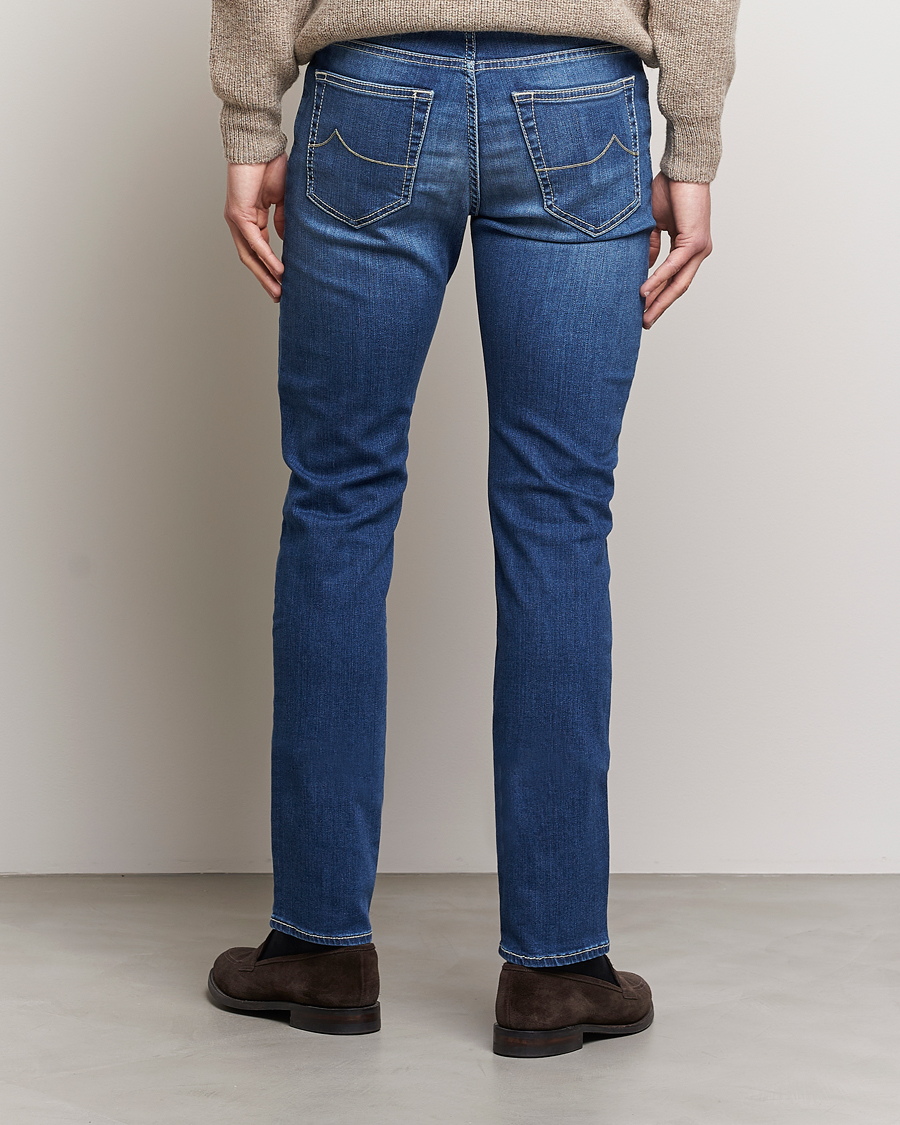 Heren | Jeans | Jacob Cohën | Bard 688 Slim Fit Stretch Jeans Stone Wash