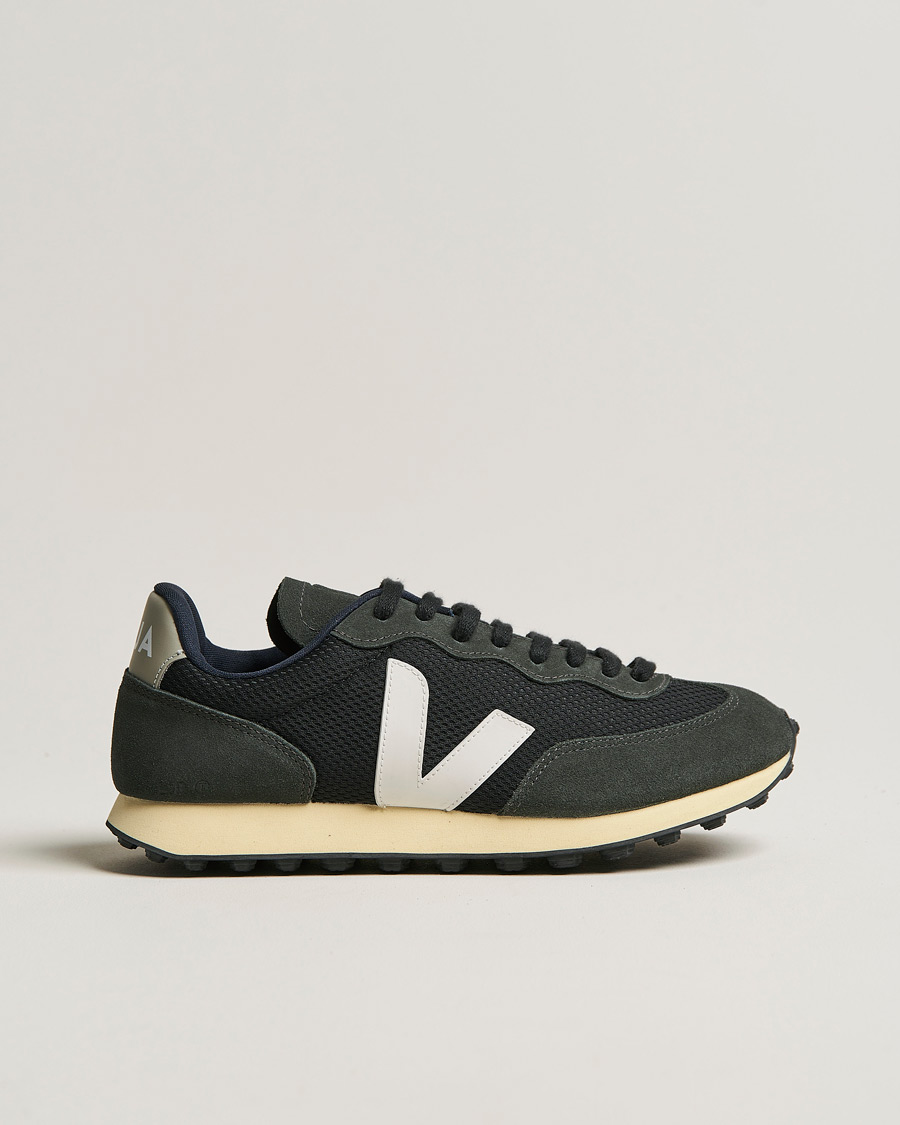 Heren | Veja Rio Branco Running Sneaker Black/White Oxford White | Veja | Rio Branco Running Sneaker Black/White Oxford White