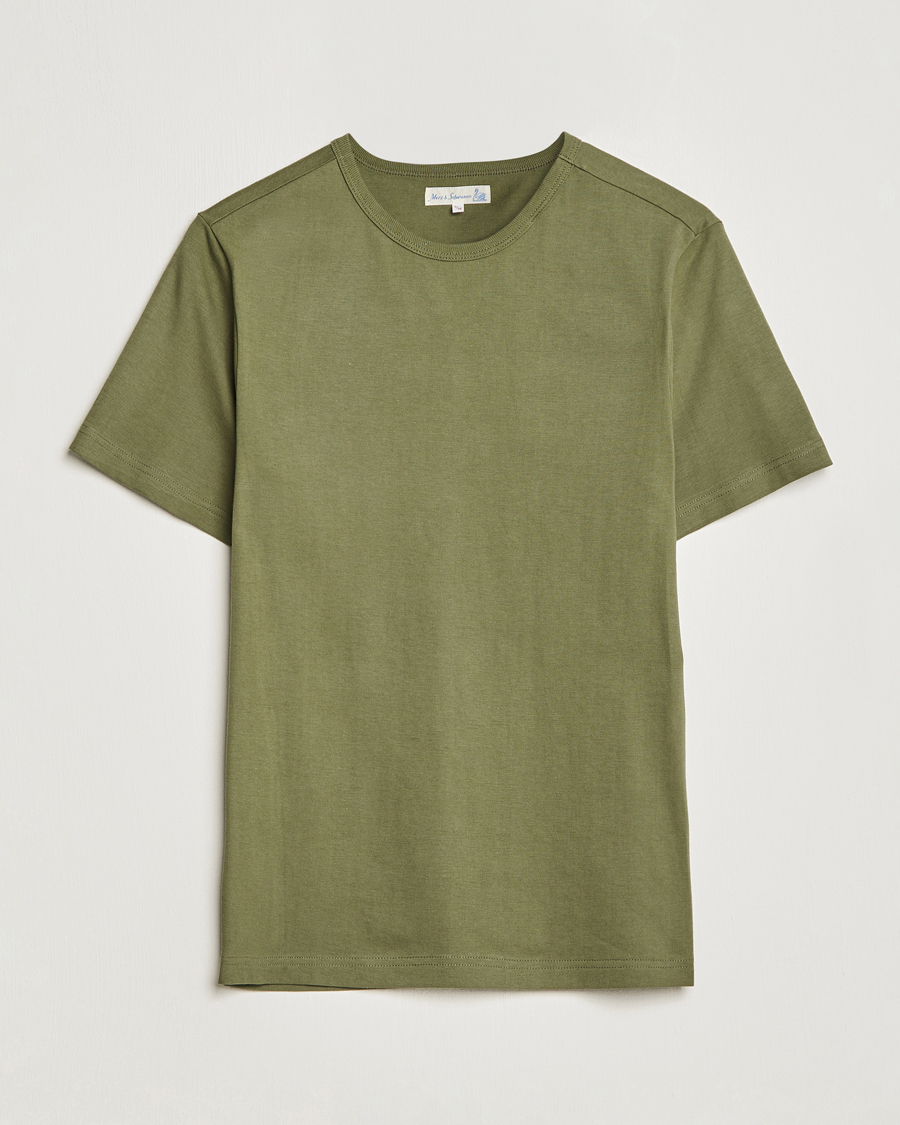 Heren | T-shirts | Merz b. Schwanen | 1950s Classic Loopwheeled Army