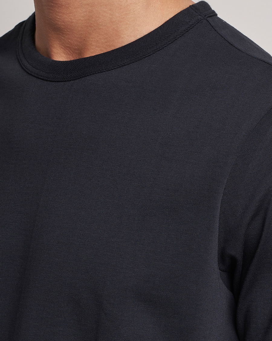 Heren | T-shirts | Merz b. Schwanen | Relaxed Fit Loopwheeled T-Shirt Charcoal