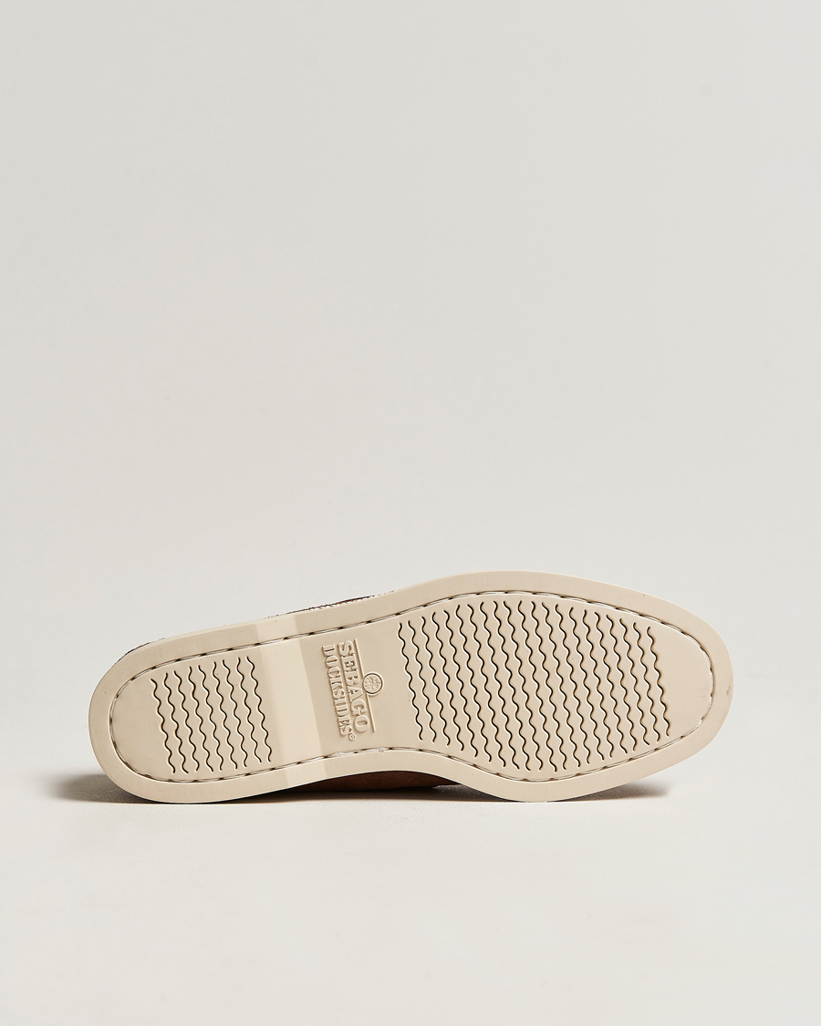 Heren | Bootschoenen | Sebago | Docksides Suede Boat Shoe Dark Brown