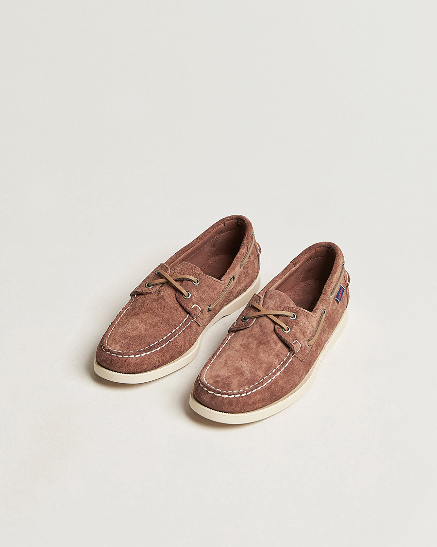 Heren | Bootschoenen | Sebago | Docksides Suede Boat Shoe Dark Brown