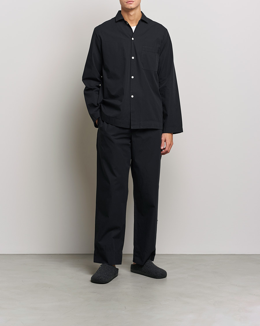 Heren | Pyjama's en gewaden | Tekla | Poplin Pyjama Pants All Black