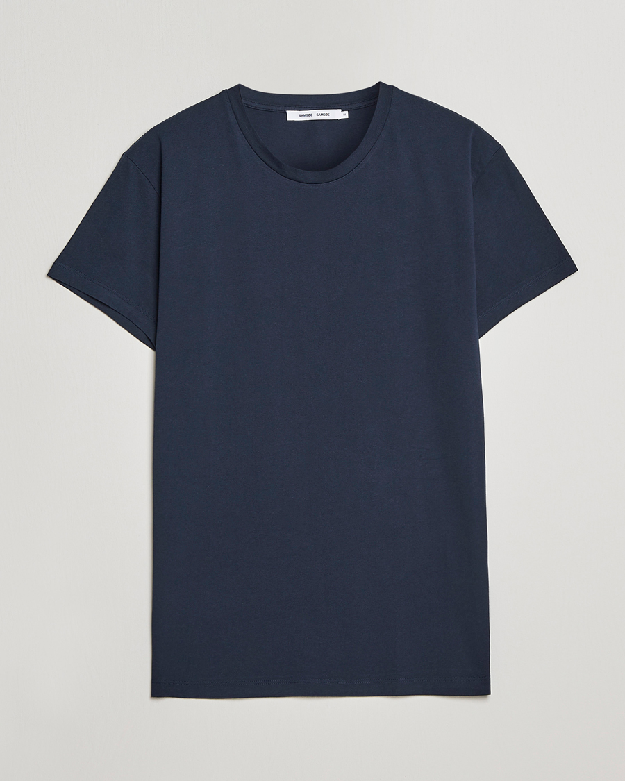 Heren | T-shirts | Samsøe Samsøe | Kronos Crew Neck Tee Total Eclipse