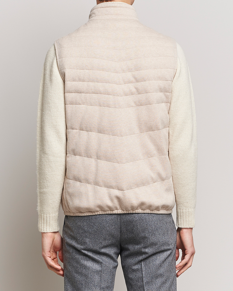Heren | Jassen | Brunello Cucinelli | Cashmere Quilted Vest Beige