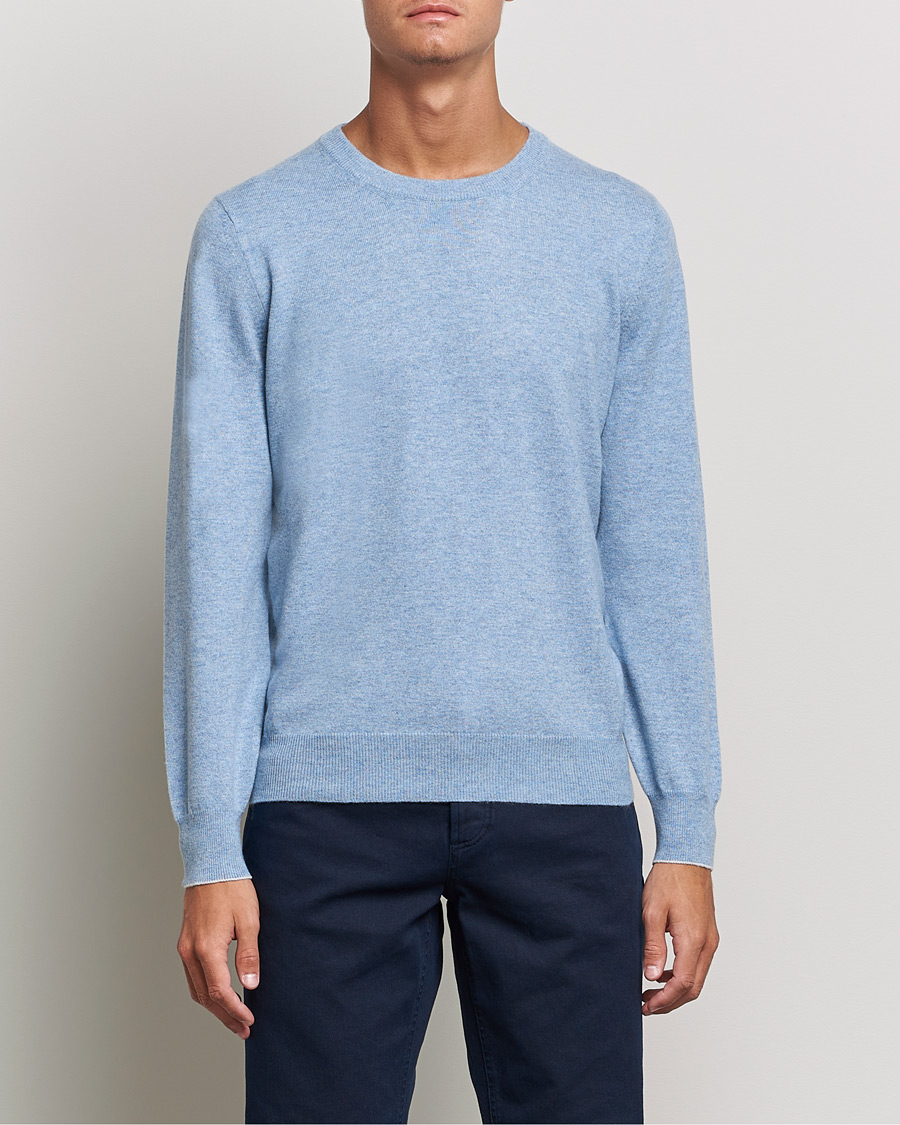 Heren | Truien | Brunello Cucinelli | 2 Ply Cashmere Pullover Light Blue