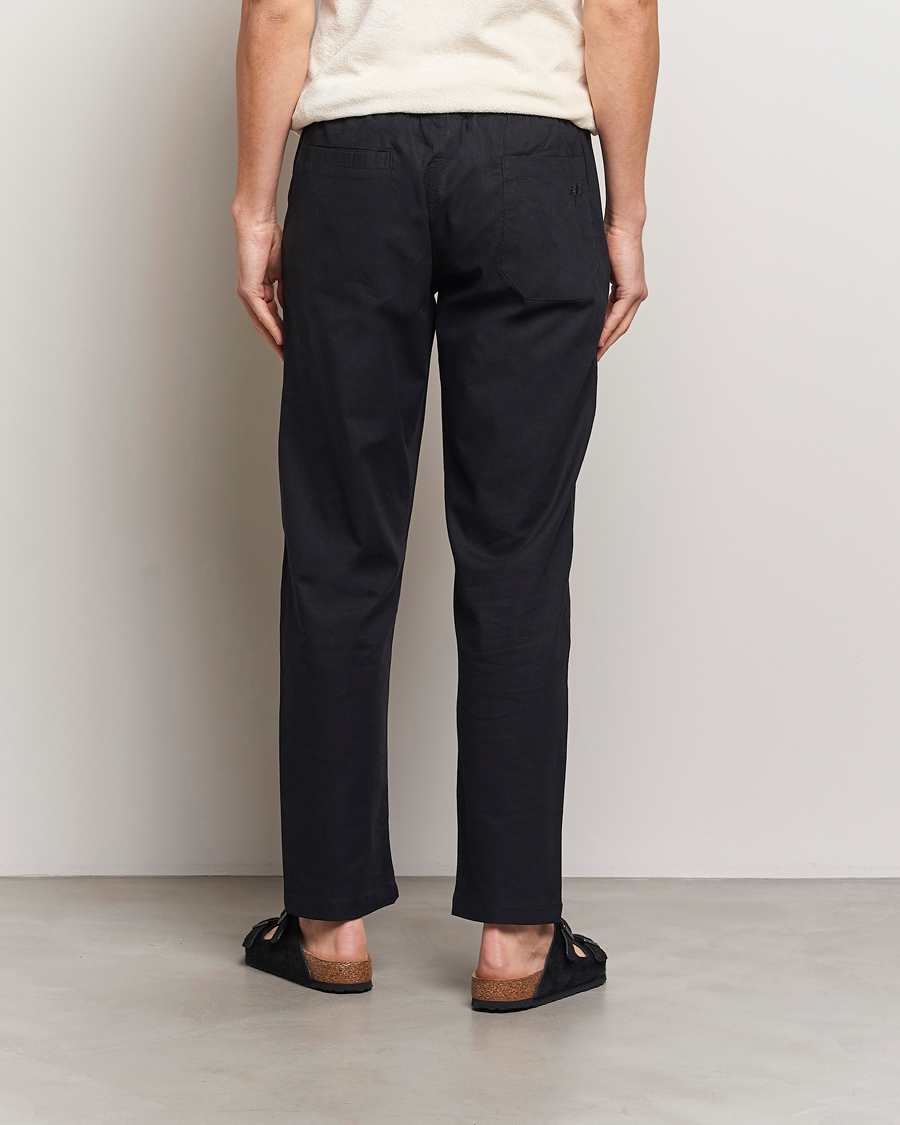 Heren | Broeken | OAS | Linen Long Pants Black