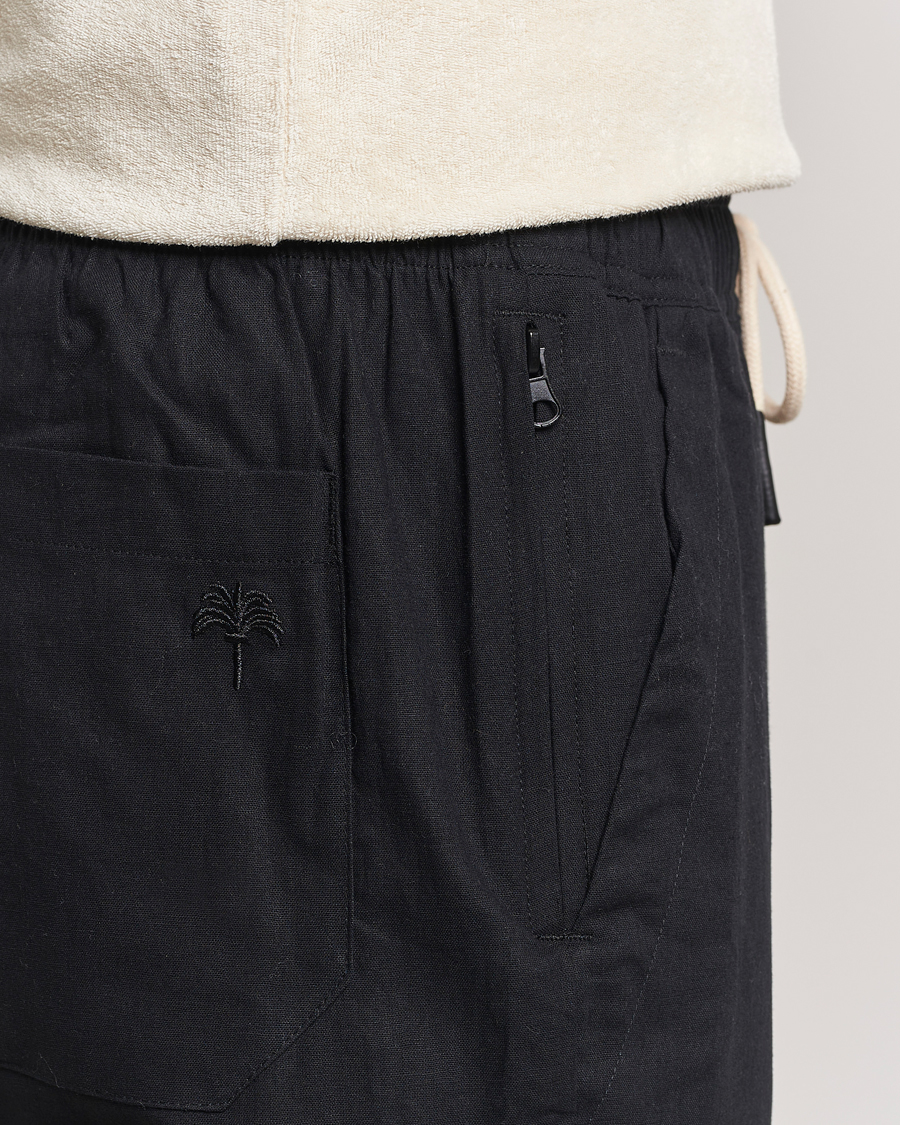 Heren | Broeken | OAS | Linen Long Pants Black