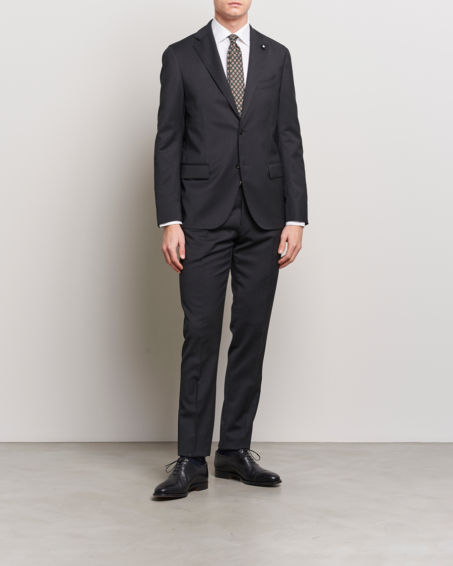 Heren | Broeken | Lardini | Wool Trousers Grey