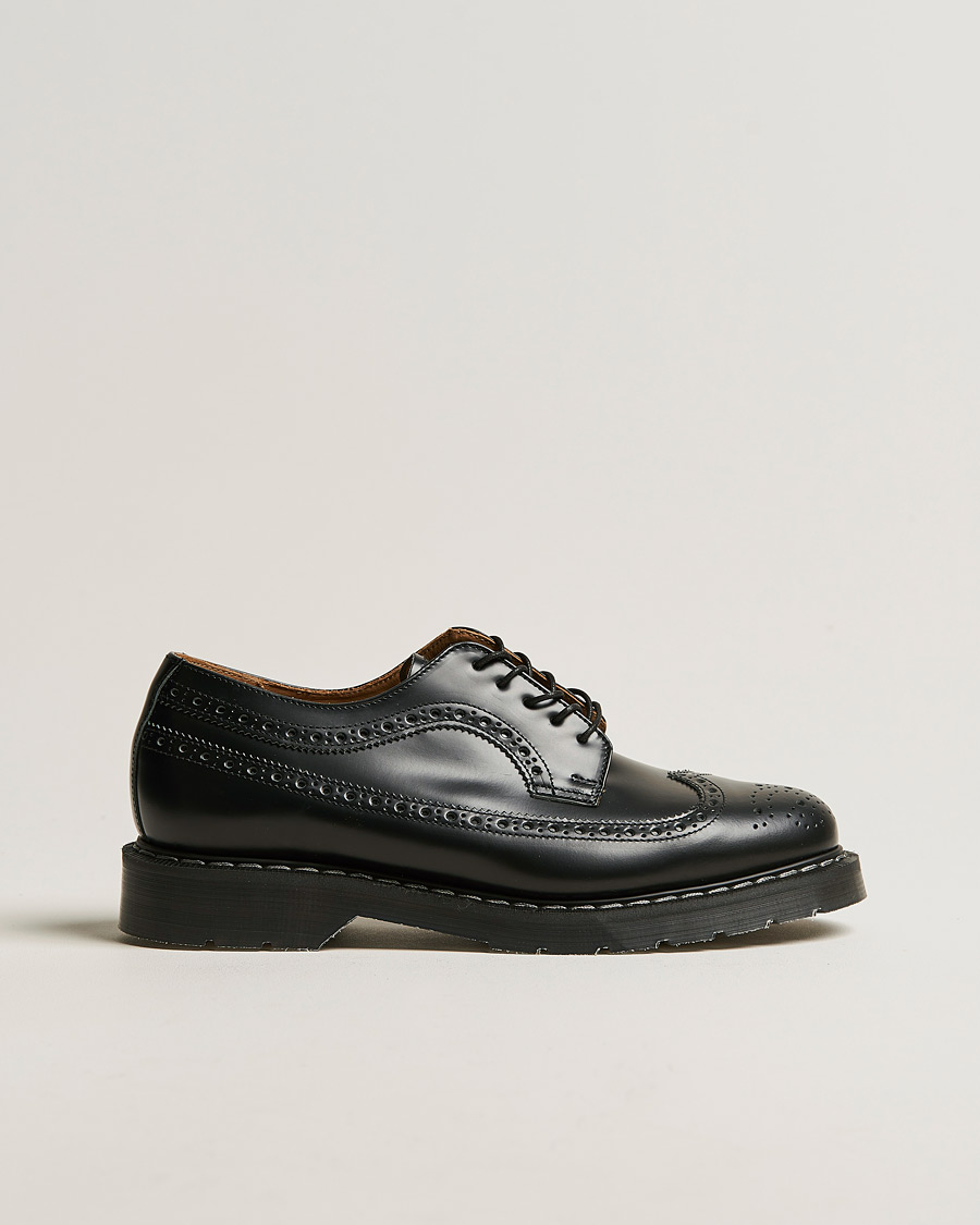 Heren | Brogues | Solovair | American Brogue Shoe Black Shine