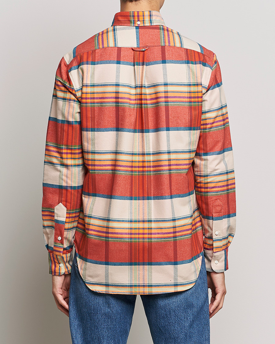 Heren | Overhemden | Gitman Vintage | Button Down Sunrise Flannel Shirt Sunrise