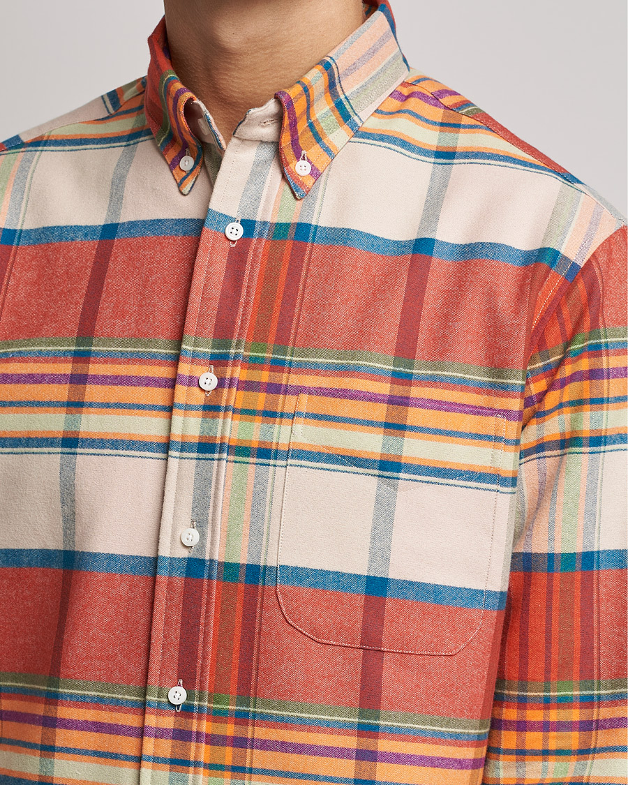 Heren | Overhemden | Gitman Vintage | Button Down Sunrise Flannel Shirt Sunrise