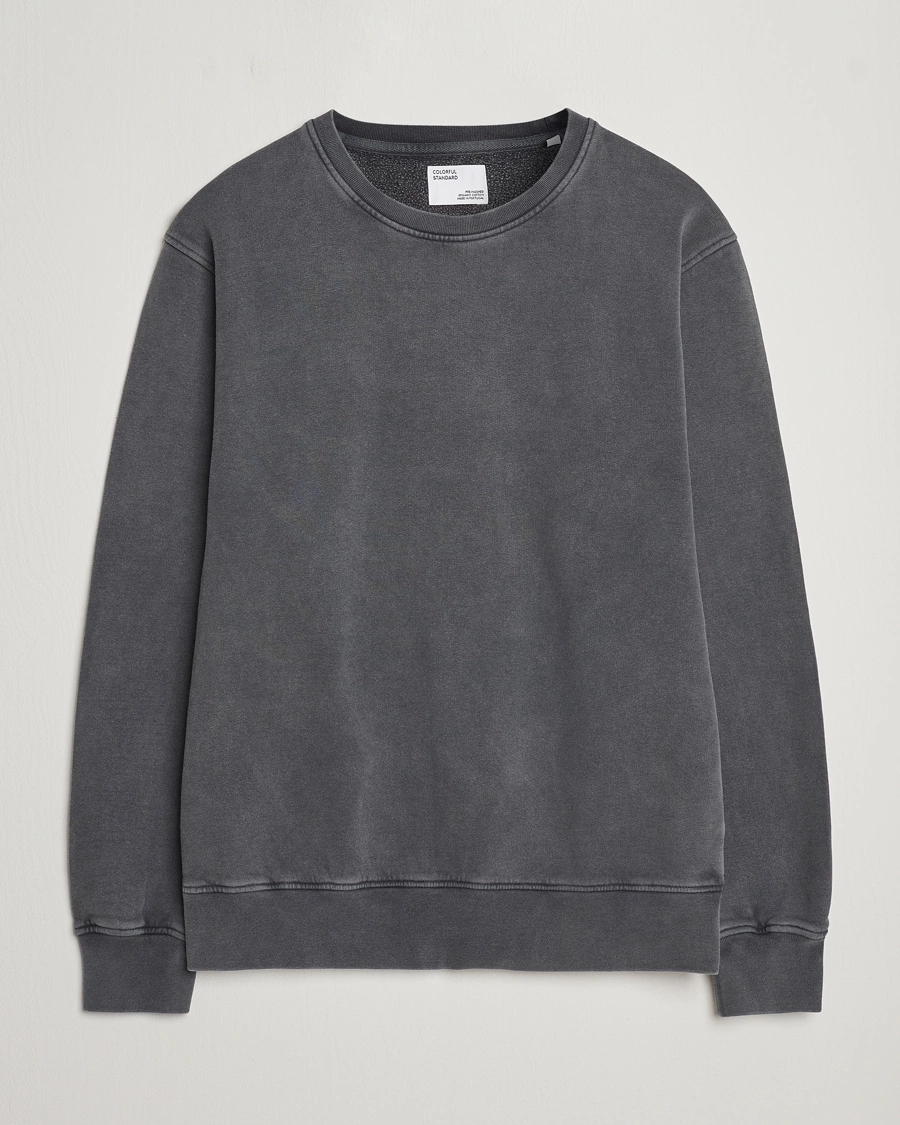 Heren | Truien | Colorful Standard | Classic Organic Crew Neck Sweat Faded Black