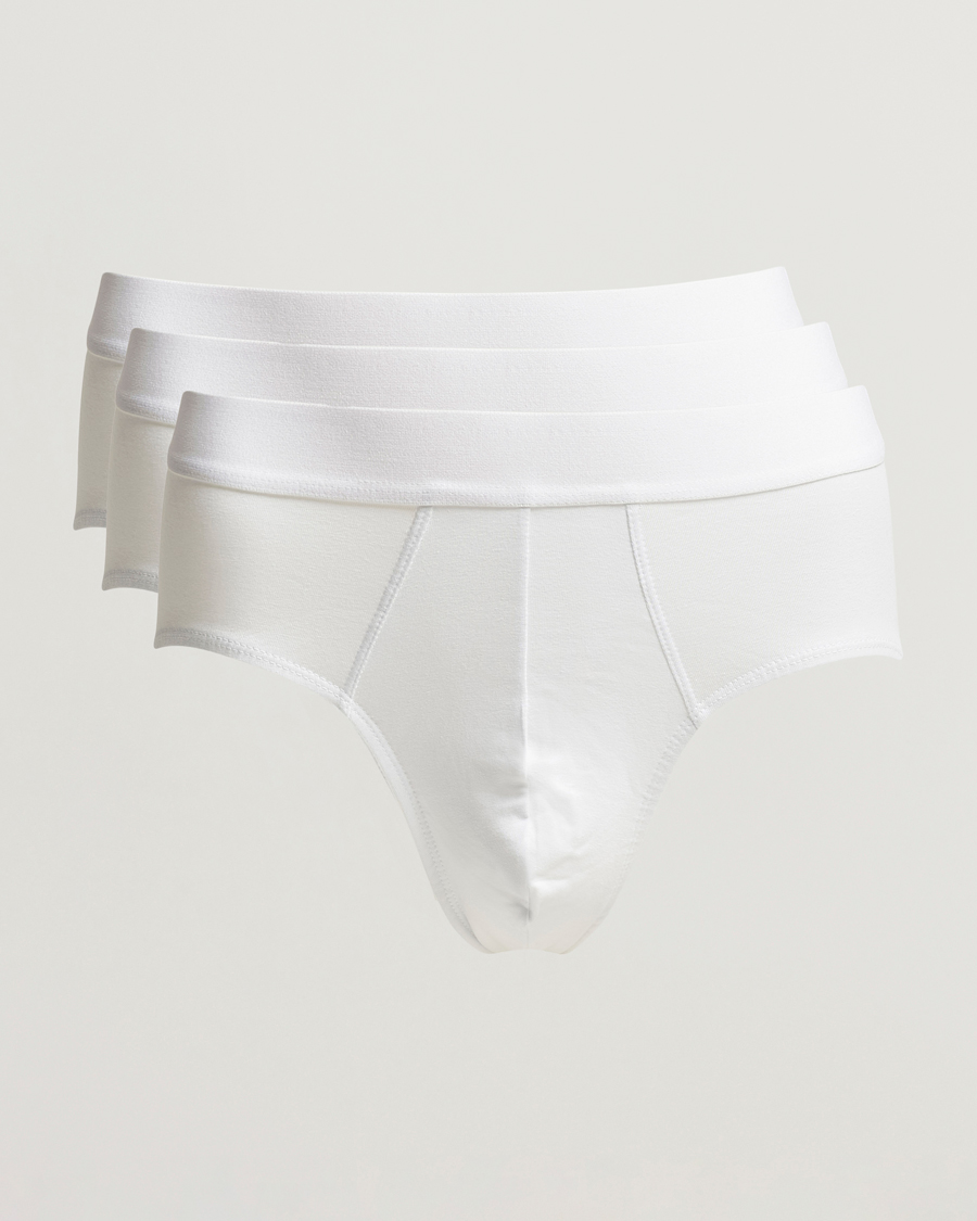 Heren | Ondergoed | Bread & Boxers | 3-Pack Brief White 3