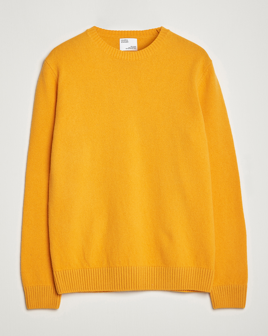 Heren | Truien | Colorful Standard | Classic Merino Wool Crew Neck Burned Yellow