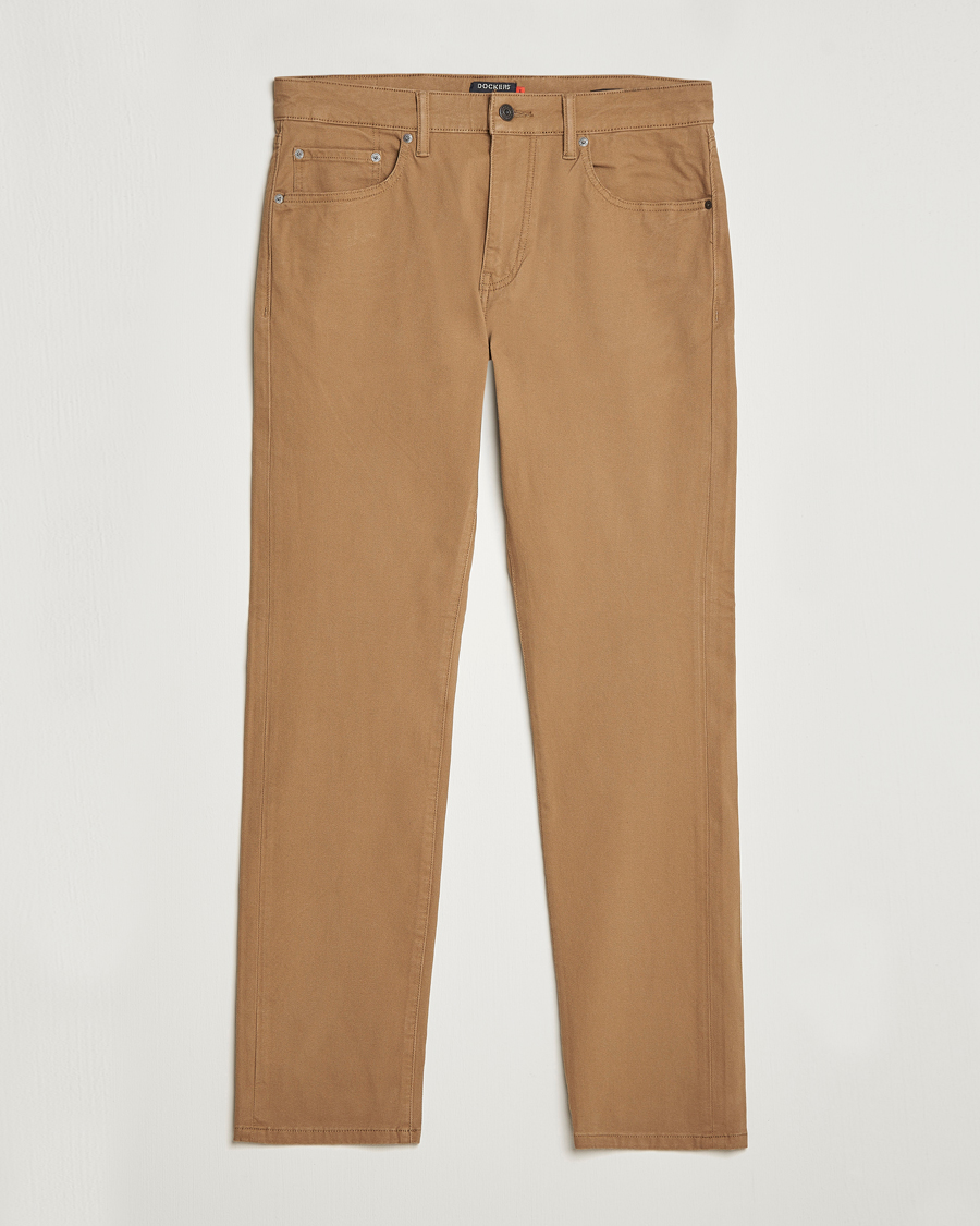 Heren | Broeken | Dockers | 5-Pocket Cotton Stretch Trousers Otter