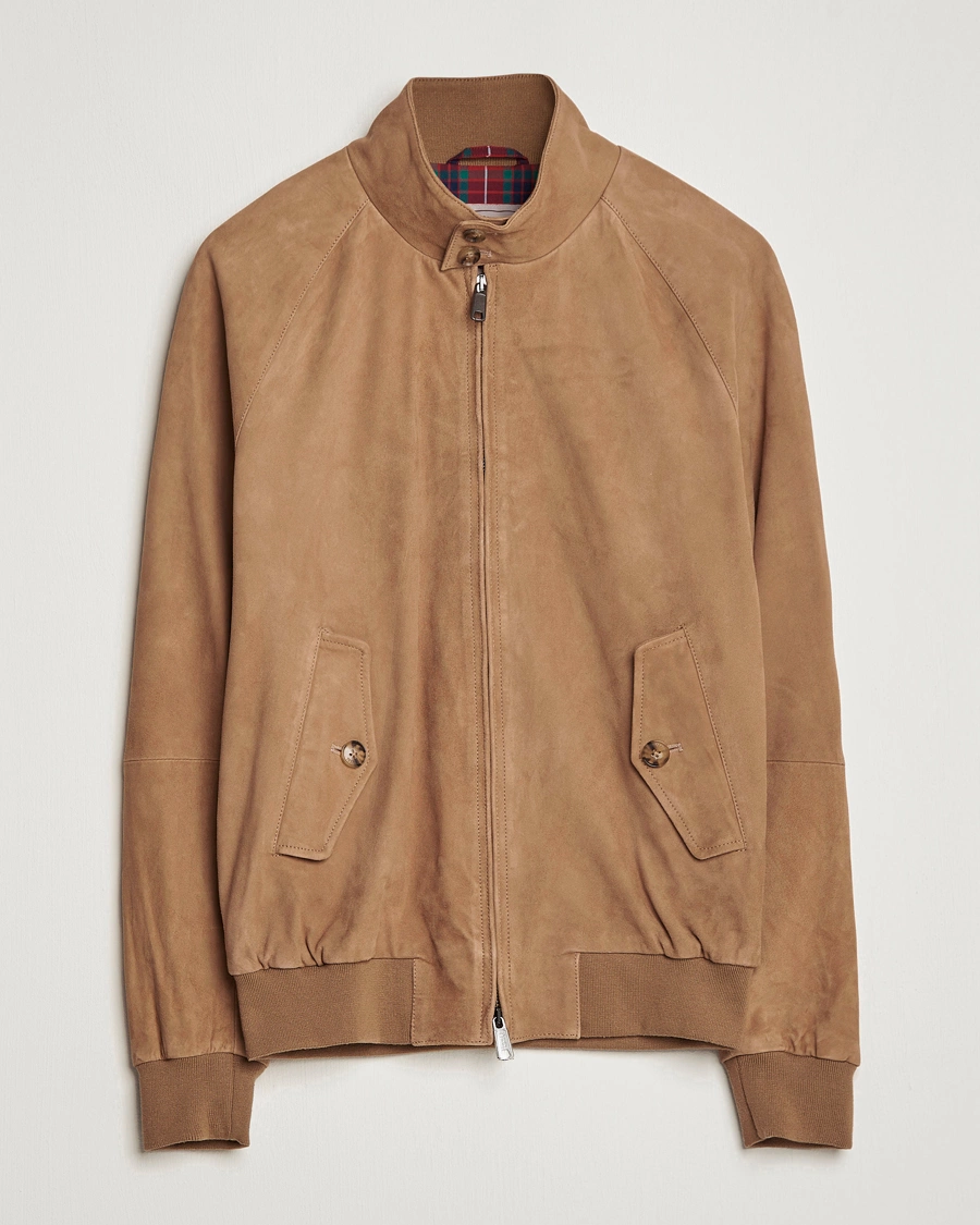 Heren | Jassen | Baracuta | G9 Suede Jacket Tobacco