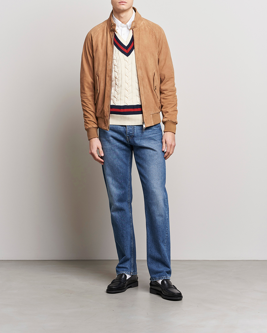 Heren | Jassen | Baracuta | G9 Suede Jacket Tobacco