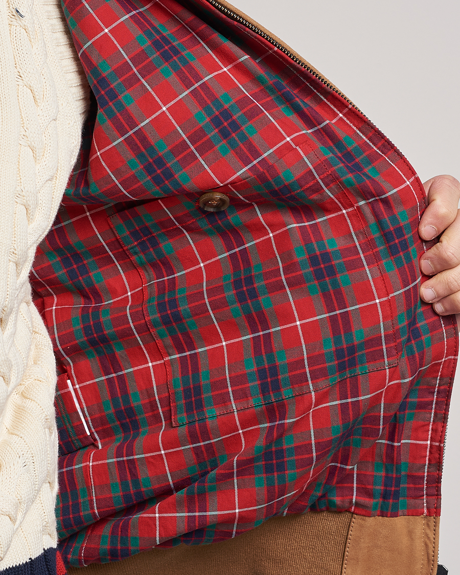 Heren | Jassen | Baracuta | G9 Suede Jacket Tobacco