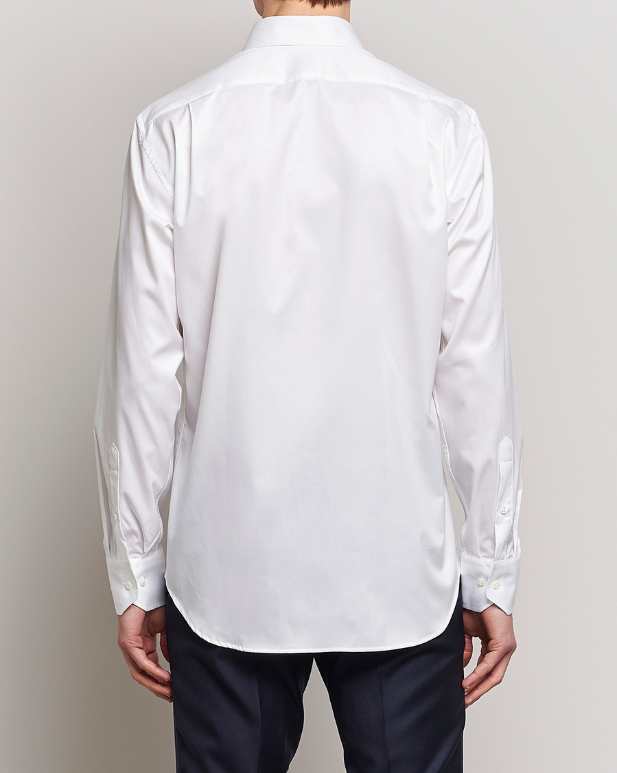 Heren | Overhemden | Stenströms | Slimline Twofold Stretch Shirt White