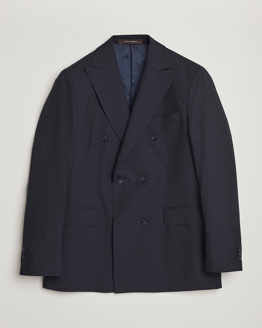 Heren | Blazers | Oscar Jacobson | Farris Wool Blazer Navy
