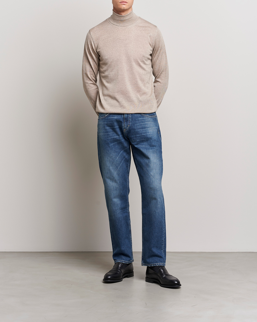 Heren | Jeans | Oscar Jacobson | Johan Cotton Stretch Jeans Vintage Wash