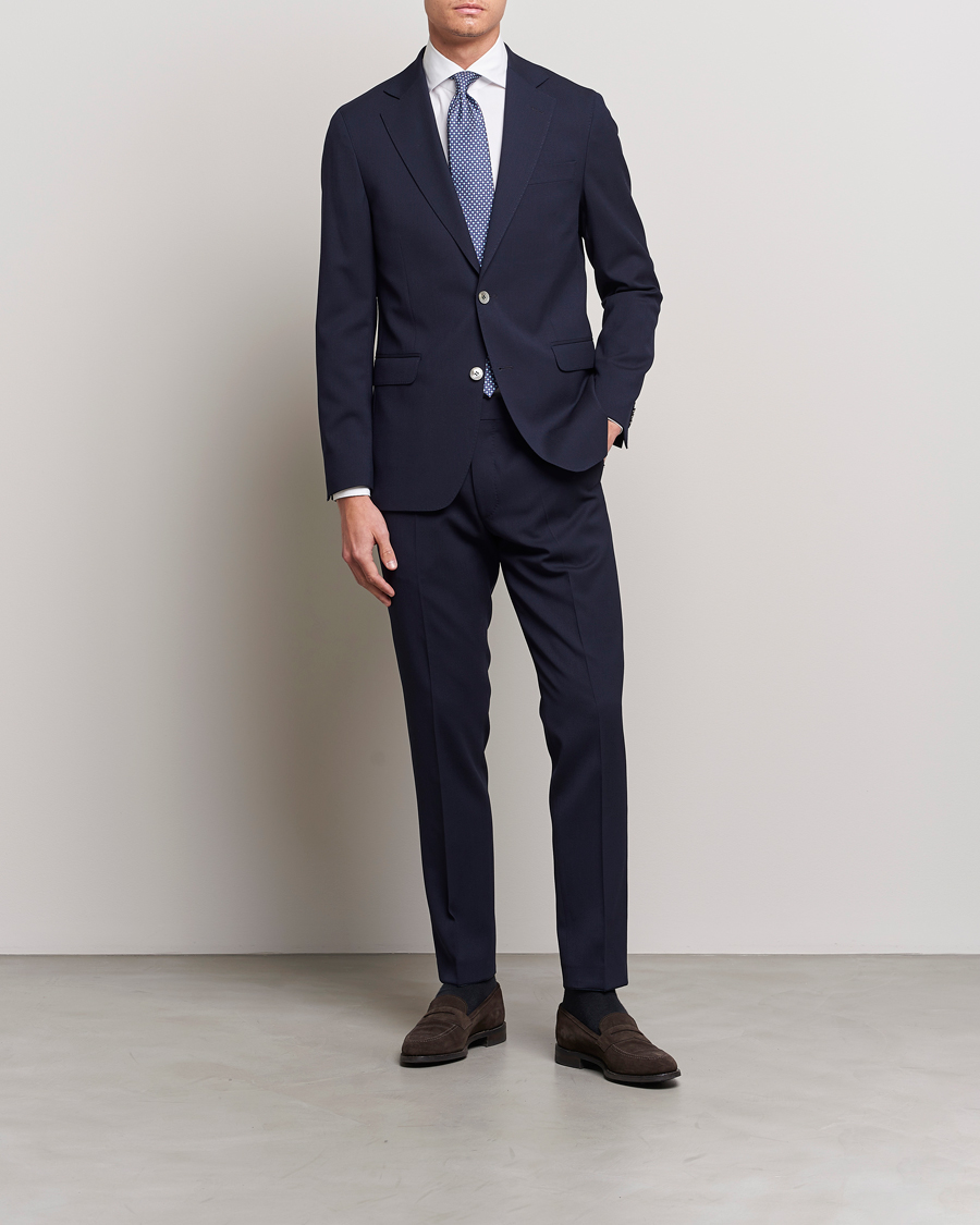 Heren | Blazers | Oscar Jacobson | Ego Wool Blazer Blue