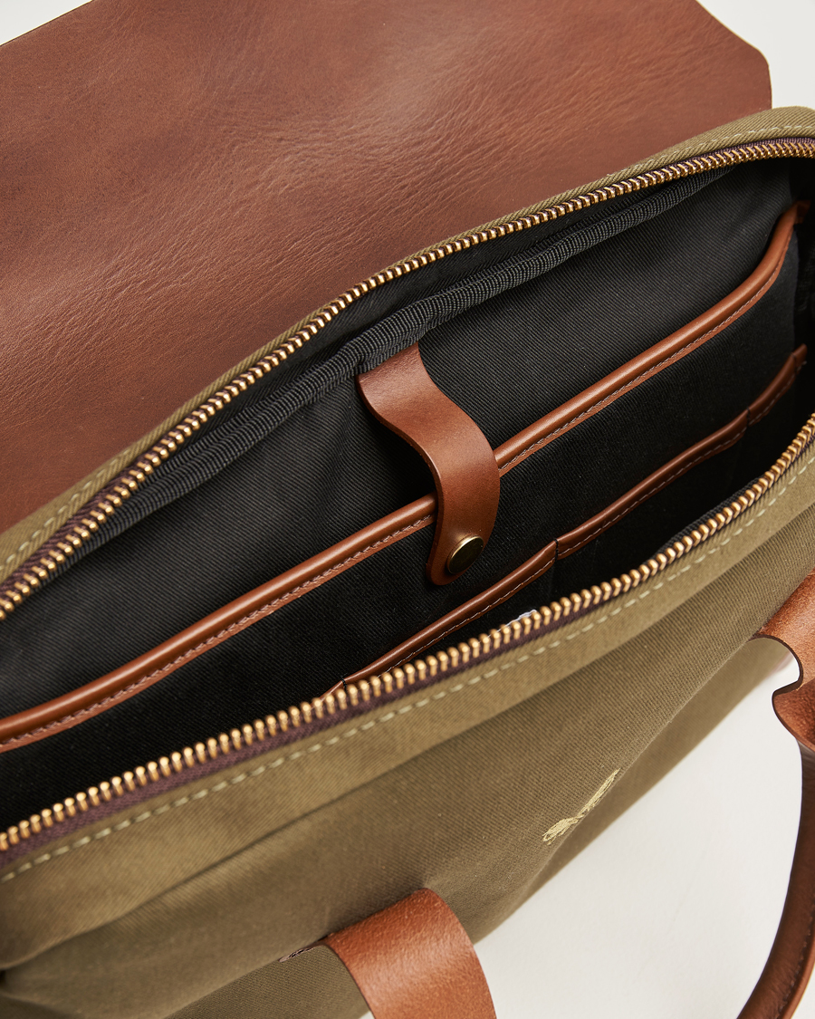 Heren | Tassen | Bennett Winch | Canvas Briefcase Olive