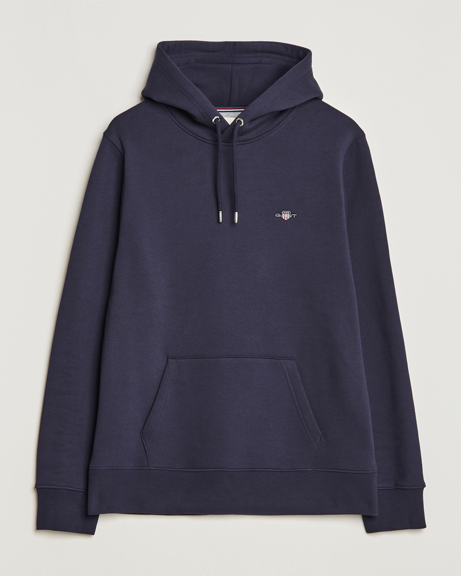 Heren | Truien | GANT | Original Shield Logo Hoodie Evening Blue