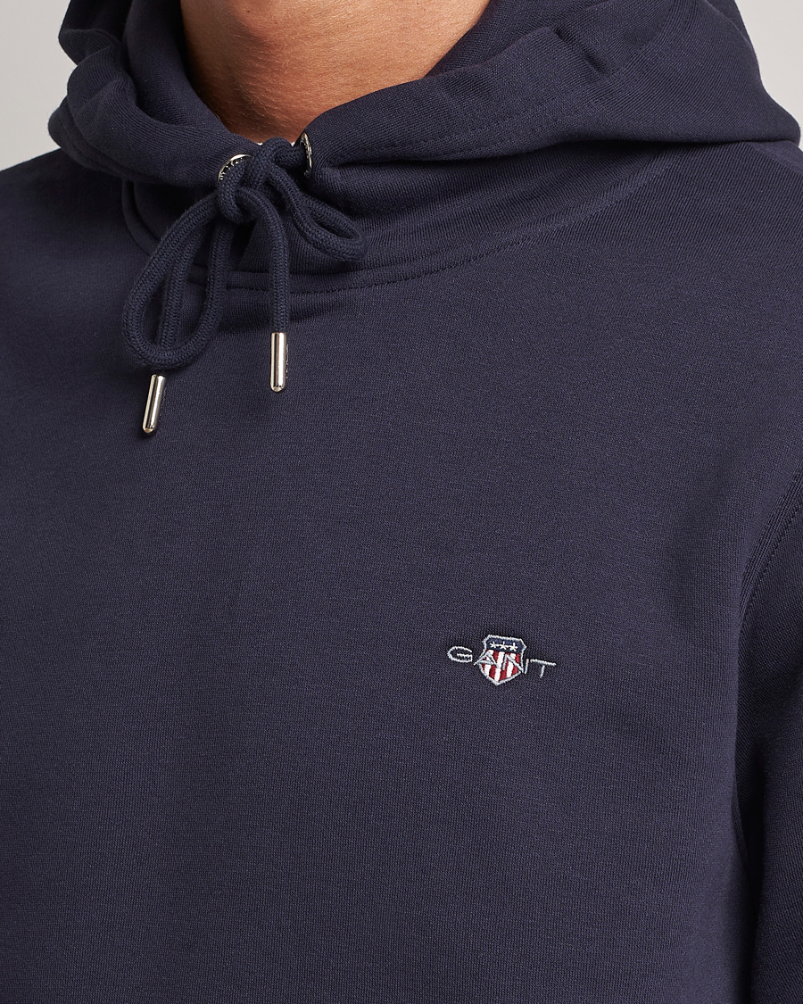 Heren | Truien | GANT | Original Shield Logo Hoodie Evening Blue