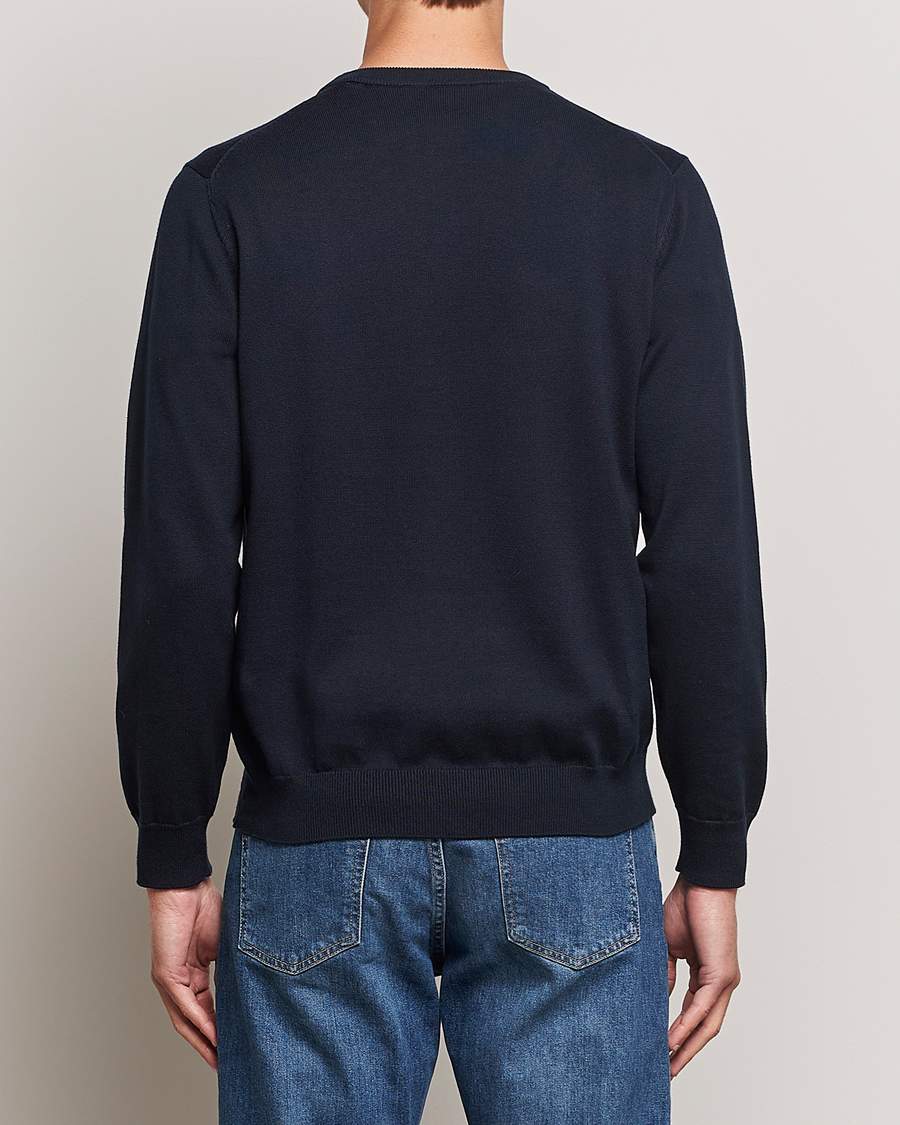 Heren | Truien | GANT | Classic Cotton Crew Neck Evening Blue