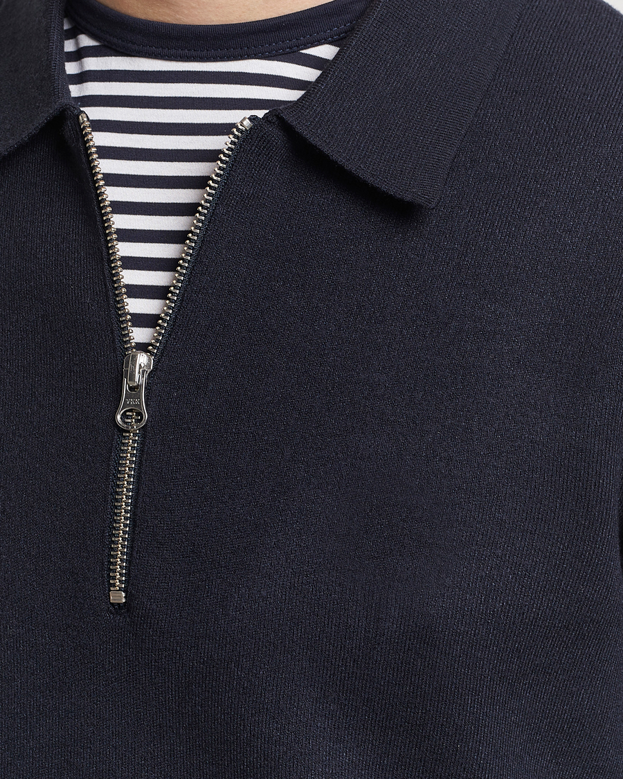 Heren | Truien | Samsøe Samsøe | Guna Half Zip Sky Captain
