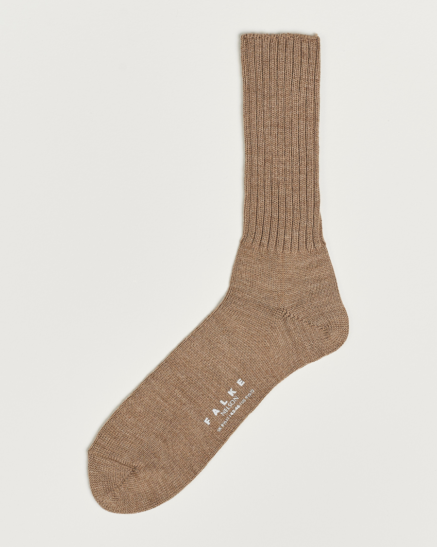 Heren | Ondergoed | Falke | Nelson Wool Boot Sock Nutmeg Melange