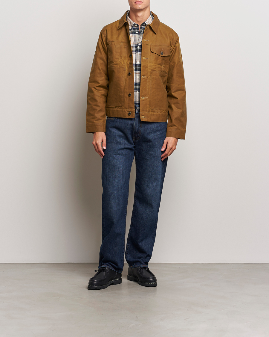 Heren | Jassen | Filson | Short Lined Tin Cloth Cruiser Dark Tan