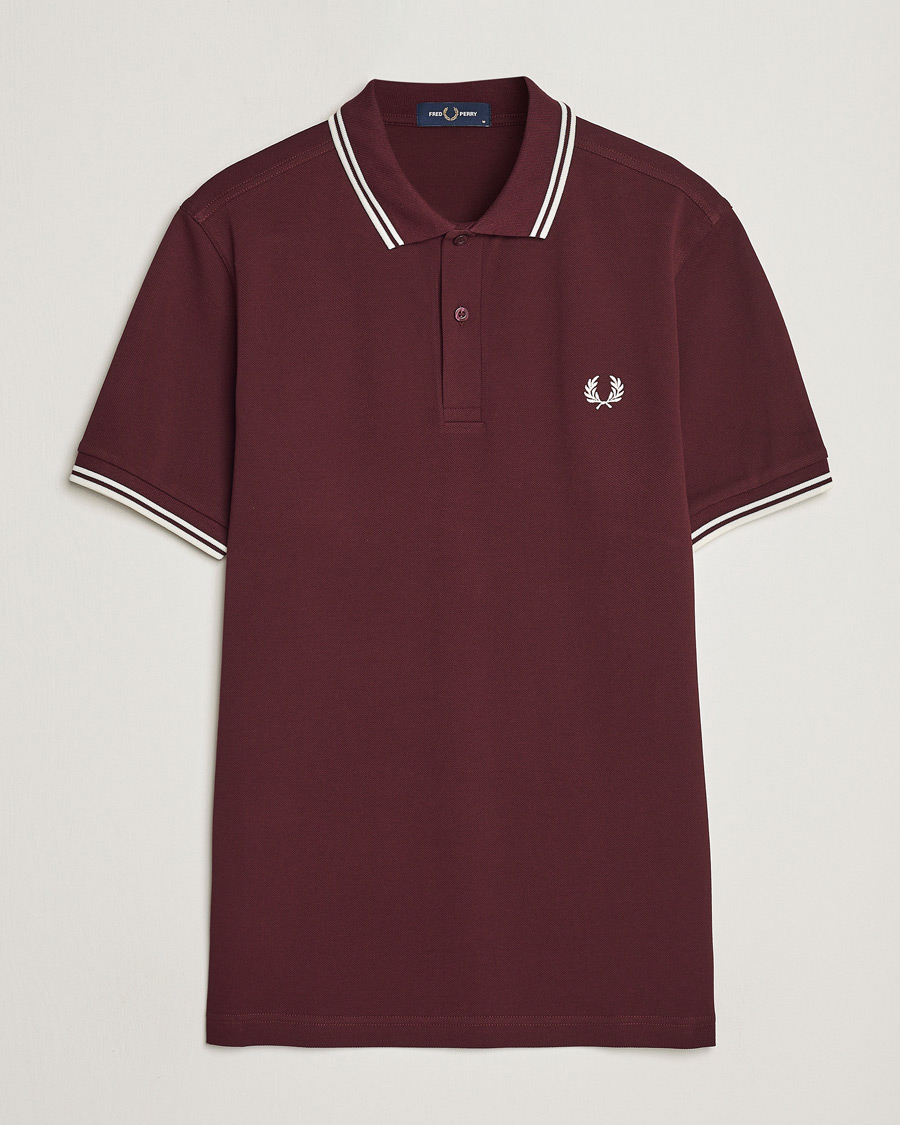 Heren | Polo's | Fred Perry | Twin Tipped Polo Shirt Oxblood