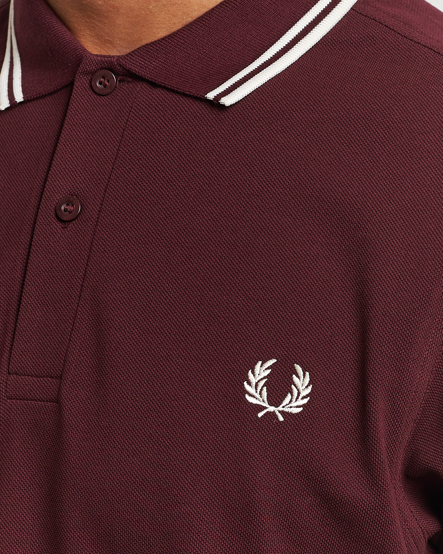 Heren | Polo's | Fred Perry | Twin Tipped Polo Shirt Oxblood