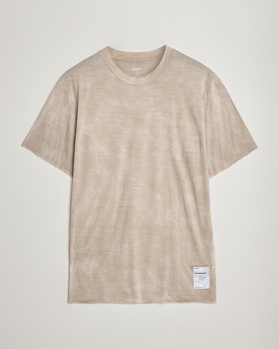 Heren | T-Shirts | Satisfy | CloudMerino T-Shirt Sun Bleached Greige