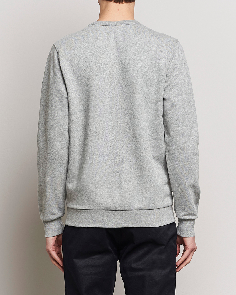 Heren | Truien | KnowledgeCotton Apparel | Erik Badge Sweatshirt Grey Melange