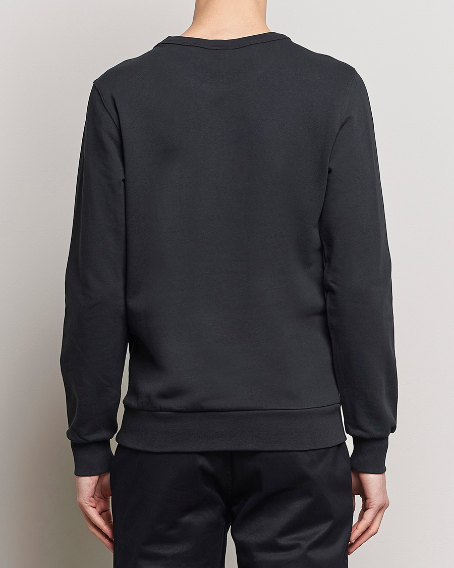 Heren | Truien | KnowledgeCotton Apparel | Erik Badge Sweatshirt Jet Black