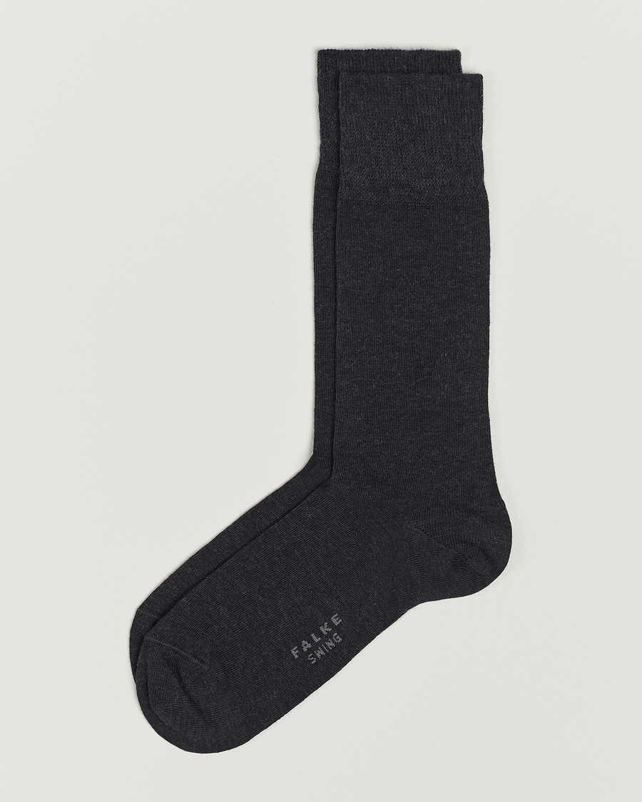 Heren | Ondergoed | Falke | Swing 2-Pack Socks Anthracite Melange