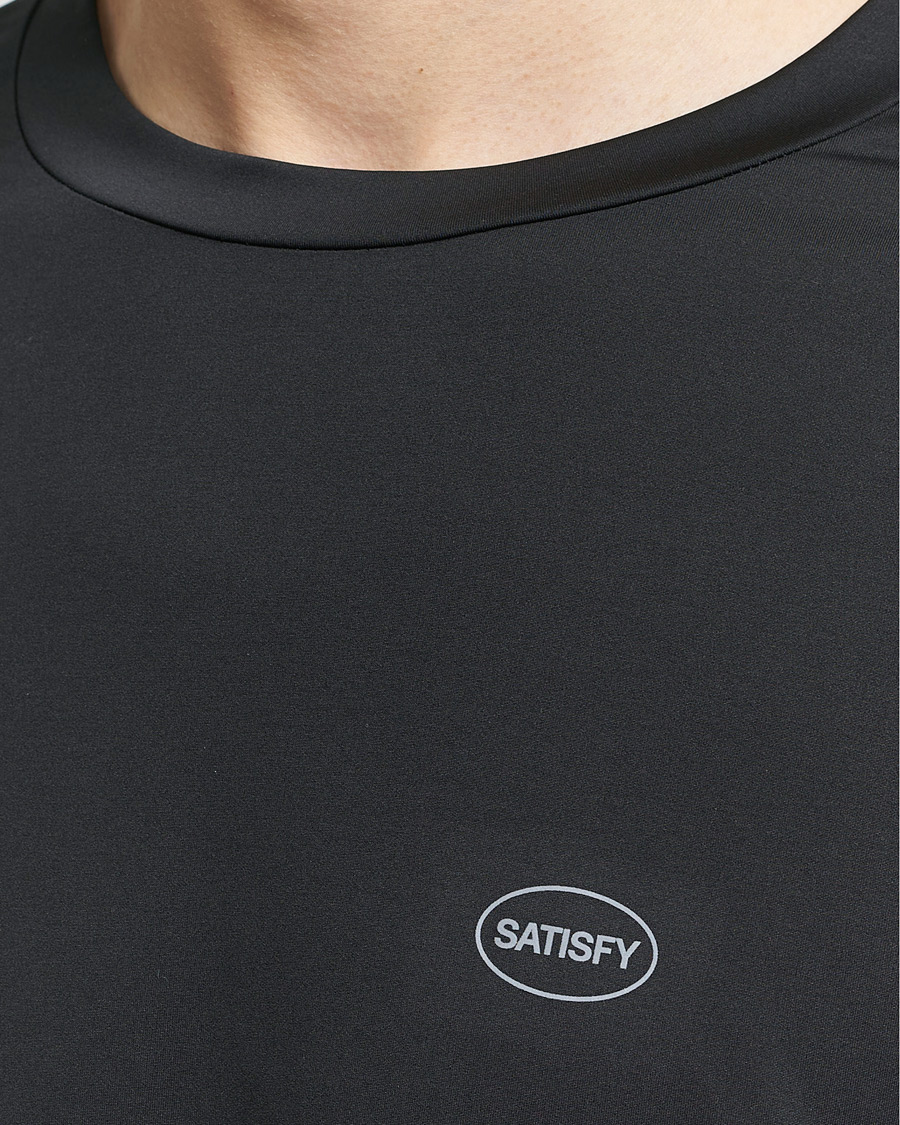 Heren | T-shirts | Satisfy | AuraLite Long Sleeve T-Shirt Black