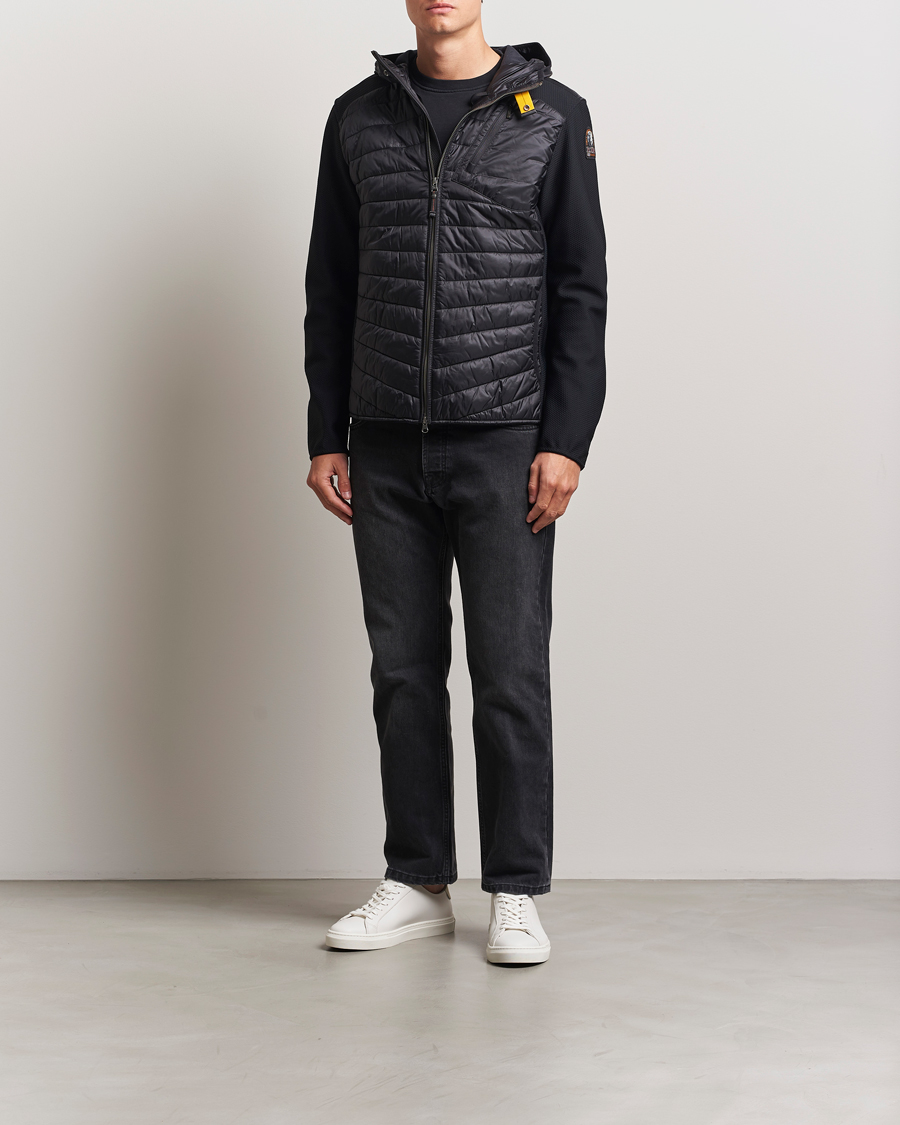 Heren | Jassen | Parajumpers | Nolan Mesh Hooded Hybrid Black