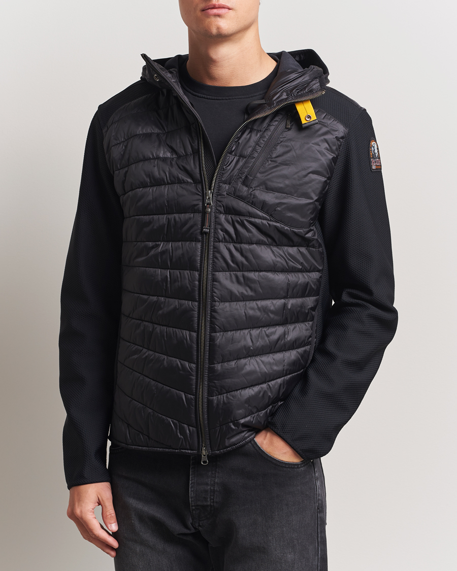 Heren | Jassen | Parajumpers | Nolan Mesh Hooded Hybrid Black