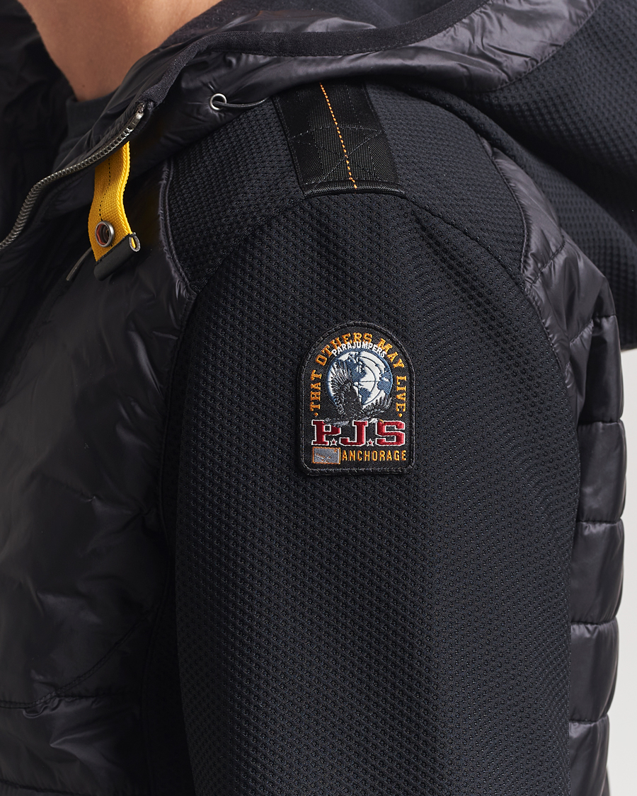 Heren | Jassen | Parajumpers | Nolan Mesh Hooded Hybrid Black