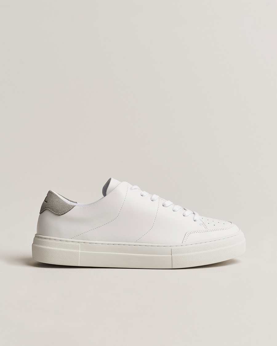 Heren | J.Lindeberg Art Signature Leather Sneaker White | J.Lindeberg | Art Signature Leather Sneaker White