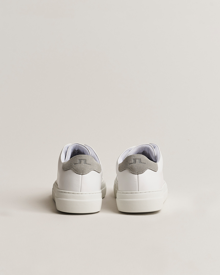 Heren | J.Lindeberg Art Signature Leather Sneaker White | J.Lindeberg | Art Signature Leather Sneaker White
